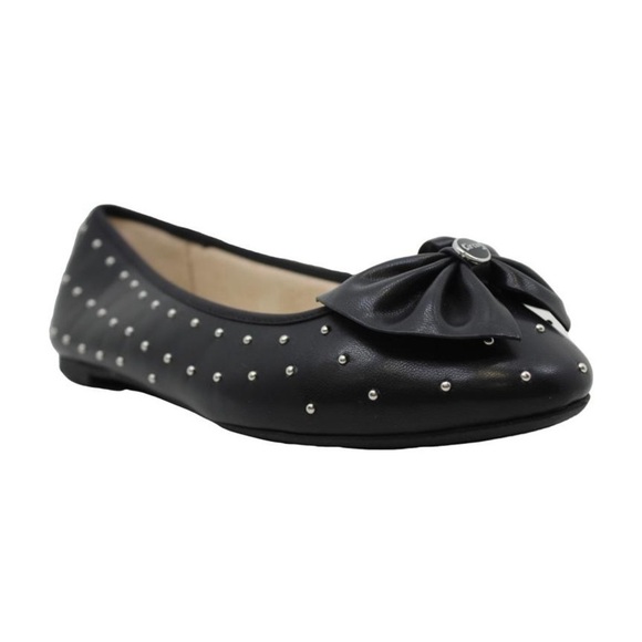 NIB Circus By Sam Edelman Carmen Black Studded Bow Flats - Picture 2 of 12